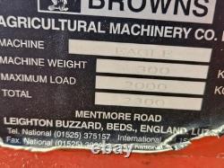 BROWNS EAGLE Heavy Duty Flat 8 Bale Grab with Manitou Bolt-On Brackets