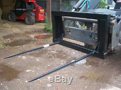 Bale Spike For Euro 8 Quicke Tractor Loader 2 Tine Heavy Duty Attachment