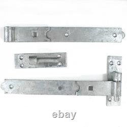 Bat and Band Gate Hinges Galvanised Heavy Duty Hinge Hook Stable Shed Door