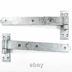 Bat and Band Gate Hinges Galvanised Heavy Duty Hinge Hook Stable Shed Door