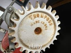 Beautiful Thompson traveling tractor lawn sprinkler Red Vintage Heavy Duty Rare