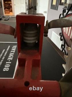 Beautiful Thompson traveling tractor lawn sprinkler Red Vintage Heavy Duty Rare