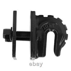 (Black)3/8in 70 Grade Tractor Bucket Grab Hook Set Heavy Duty Alloy Steel Tow