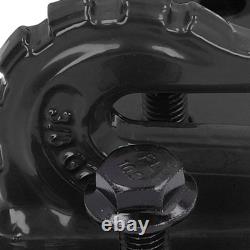 (Black)3/8in 70 Grade Tractor Bucket Grab Hook Set Heavy Duty Alloy Steel Tow