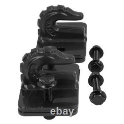 (Black)3/8in 70 Grade Tractor Bucket Grab Hook Set Heavy Duty Alloy Steel Tow