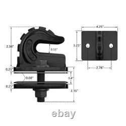 (Black)3/8in 70 Grade Tractor Bucket Grab Hook Set Heavy Duty Alloy Steel Tow