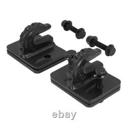 (Black)3/8in 70 Grade Tractor Bucket Grab Hook Set Heavy Duty Alloy Steel Tow