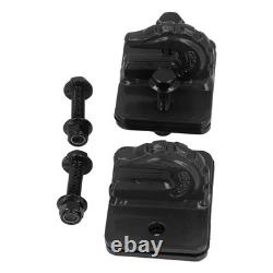 (Black)3/8in 70 Grade Tractor Bucket Grab Hook Set Heavy Duty Alloy Steel Tow