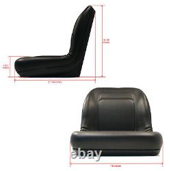 Black High Back Seat for Club Car XRT1550 Utility Vehicles with Bucket Seats