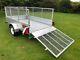 Brand New Heavy Duty 8x5 Road Trailer Fully Galvanised With Cage Kit & Rear Ramp
