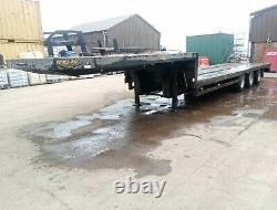 Broshuis Heavy Duty Lowbed Step Frame Flat Trailer, Ror Drums, Air Suspension
