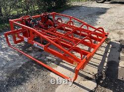 Browns Eagle heavy duty flat 8 bale grab with bolt on manitou and euro 8 bracket