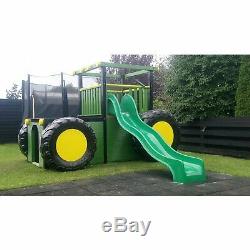 COMMERCIAL TRACTOR CLIMBING FRAME Heavy Duty, Reinforced Rock wall & Steps