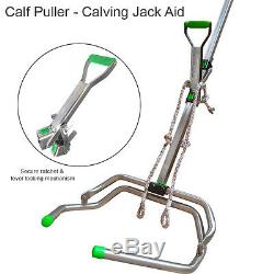 Calf Puller 180cm, Calving Jack Aid, Stainless Steel, Heavy Duty, Premium