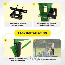 Chainsaw Holder for Tractor, Universal 20 Inch Heavy Duty Chainsaw Mount Ca