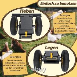 Chicken Coop Wheels Kit Heavy Duty Tractor Mover Lift System