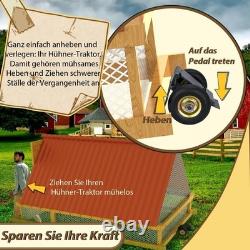 Chicken Coop Wheels Kit Heavy Duty Tractor Mover Lift System