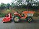 Compact Tractor Kubota 4x4, Serviced And Tested With Heavy Duty Flail Mower 1.2m