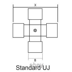 Complete Power Shaft PTO Shaft Assembly 6 spline 1 3/8 Quick Release Shear Bolt