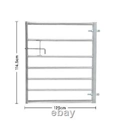Cross Bars Fence Galvanised Metal Security Gate Farm Pasture Entrance with Latch