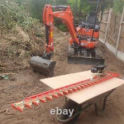 Digger Hedge Cutter, 1.8m Large Hydraulic Finger Bar mower heavy duty