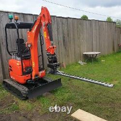 Digger Hedge Cutter, Hydraulic Finger Bar, Large 1.85m, Heavy Duty, Made In