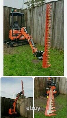 Digger hedge cutter, Hydraulic finger bar mower, large 1.8m, Heavy Duty No Vat