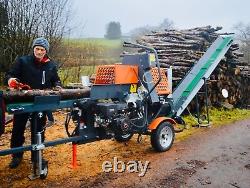 Dominator VR12T firewood processor 12ton log splitter stihl chainsaw & conveyor