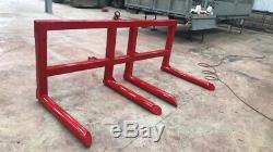 Double Round Bale Handler / Carrier Made To Order Very Heavy Duty