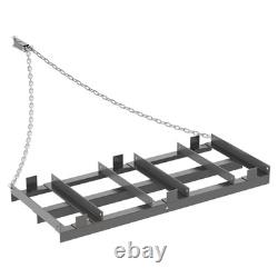 Drag Harrow for ATV, Tractor & UTV, Heavy Duty Tow Behind Driveway Grader 4FT