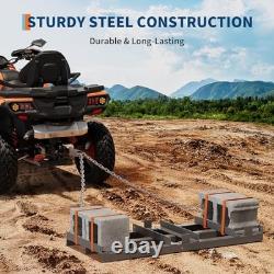 Drag Harrow for ATV, Tractor & UTV, Heavy Duty Tow Behind Driveway Grader 4FT