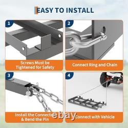 Drag Harrow for ATV, Tractor & UTV, Heavy Duty Tow Behind Driveway Grader 4FT