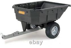 Dump Cart 1000 lb. Capacity Poly Swivel Lawn Garden Tractor ATV Attachment NEW
