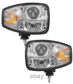 E9 Pair LED Headlights 700/50193 For JCB Fastrac Telehandler 533 536 531 550