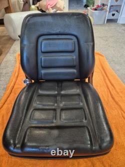ES12 Heavy Duty Forklift Seat Suspension, PVC, Weight Adjust, With Switch