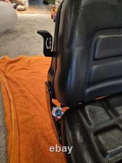 ES12 Heavy Duty Forklift Seat Suspension, PVC, Weight Adjust, With Switch