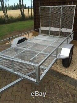 Ex Demo Galvanised 8X5 Road Trailer, Heavy Duty Trailer 750KG, used once, 8X5