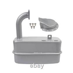 Exhaust Muffler with Cover Plate Heavy-Duty Tractor Muffler Assembly