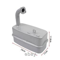 Exhaust Muffler with Cover Plate Heavy-Duty Tractor Muffler Assembly
