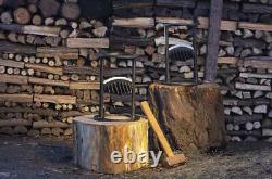 Firewood Wood Splitter Kindling Cracker Wedge Manual Log Home Steel Heavy Duty