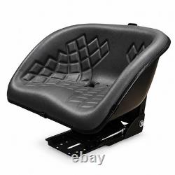 Ford 2600 3600 4600 Tractor Seat Heavy Duty Mechanical Suspension Black
