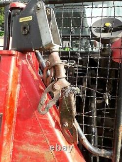 Forestry tractor winch