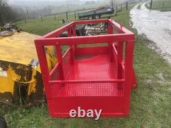 Fork lift safety cage. Heavy duty Man Basket. Agri Telehandler Cone & Pin
