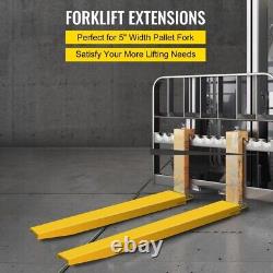 Forklifts Fork Extensions 72x5.5 inch For Heavy Duty Pallet Fit Forks up to 5