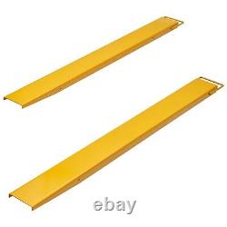 Forklifts Fork Extensions 72x5.5 inch For Heavy Duty Pallet Fit Forks up to 5