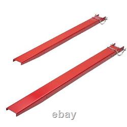 Forklifts Fork Extensions 82x4.5 inch For Heavy Duty Pallet Fit Forks up to 4.2