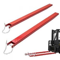 Forklifts Fork Extensions 82x4.5 inch For Heavy Duty Pallet Fit Forks up to 4.2