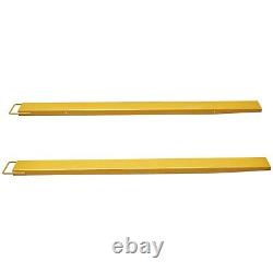 Forklifts Fork Extensions 84x5.5 inch For Heavy Duty Pallet Fit Forks up to 5