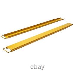 Forklifts Fork Extensions 96x4.5 inch For Heavy Duty Pallet Fit Forks up to 4.2