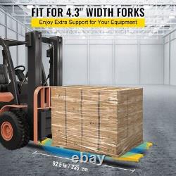 Forklifts Fork Extensions 96x5 inch For Heavy Duty Pallet Fit Forks up to 4.3